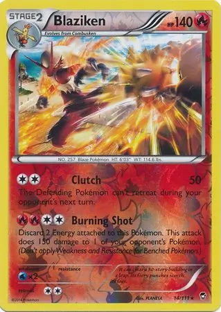 Furious Fists Blaziken #14/111 reverse holo